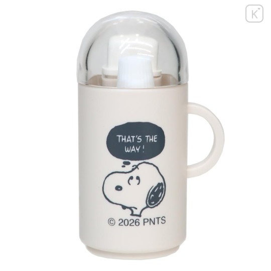 Japan Peanuts Toothbrush Set - Snoopy : Thinking of Solution - 1