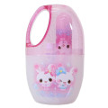 Japan Q-LiA Toothbrush Set - Kira Usa Twins Bubble Rabbit : Heisei Retro Candy Pink - 1