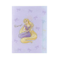 Japan Disney 5 Pockets A4 Index File Holder - Rapunzel : Ribbon Purple - 1