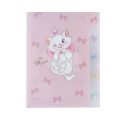 Japan Disney 5 Pockets A4 Index File Holder - Marie : Ribbon Pink - 1