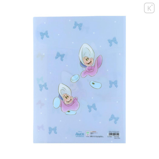 Japan Disney 5 Pockets A4 Index File Holder - Young Oyster : Ribbon Blue - 2