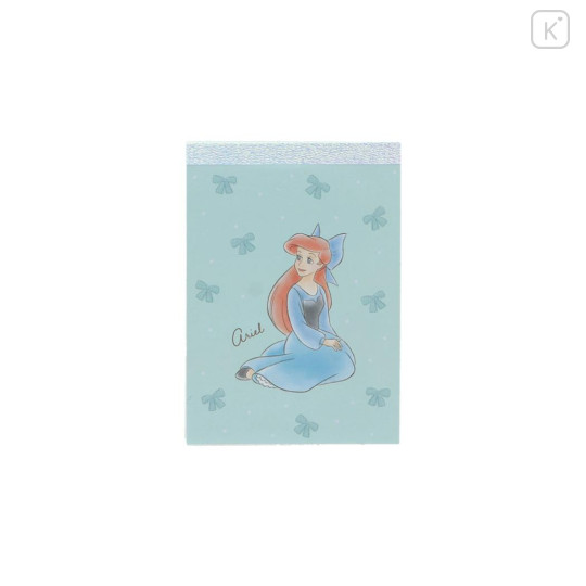 Japan Disney Mini Notepad - Ariel : Dress Mint - 1