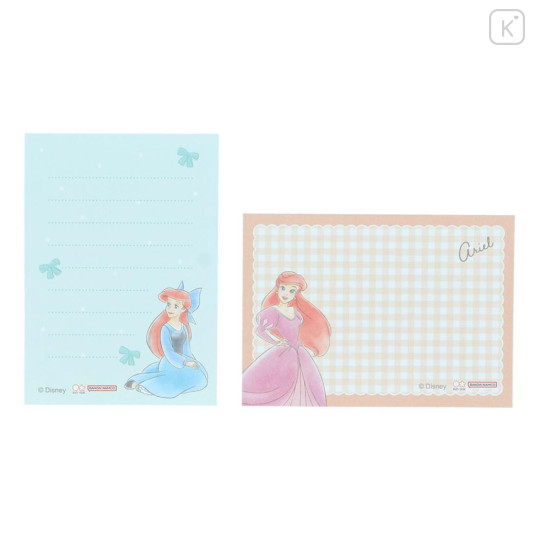 Japan Disney Mini Notepad - Ariel : Dress Mint - 2