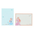 Japan Disney Mini Notepad - Ariel : Dress Mint - 2
