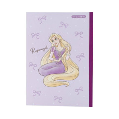 Japan Disney B5 Plain Notebook - Rapunzel : Ribbon Purple