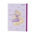 Japan Disney B5 Plain Notebook - Rapunzel : Ribbon Purple - 1