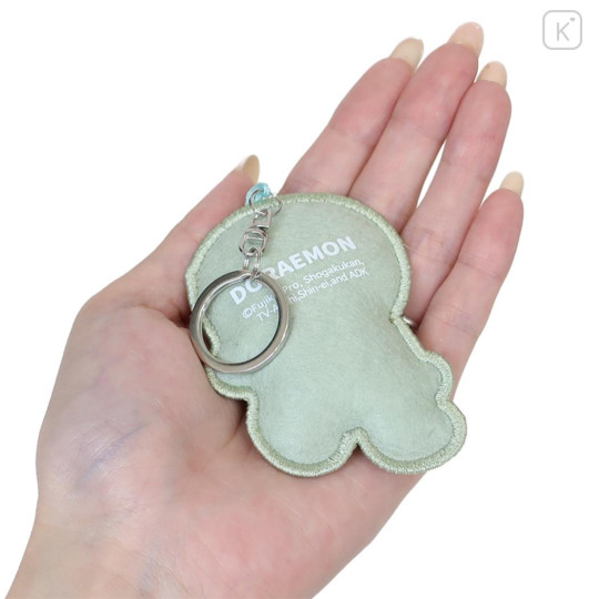 Japan Doraemon Embroidered Patch Mascot Bag Charm Keychain - Gadget Dress-Up Camera - 2