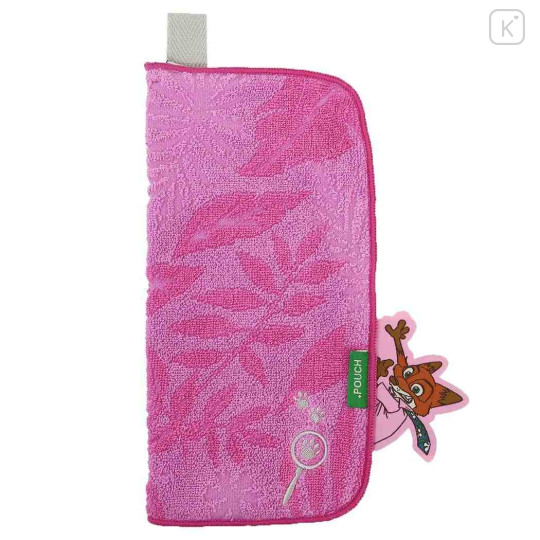 Japan Disney Absorbent Pouch for Umbrella & Water Bottle - Zootopia : Pink Nick - 1