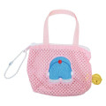 Japan Doraemon Miniature Keychain Bag Charm - Doraemon : Mini Mesh Tote Butt Pink - 1