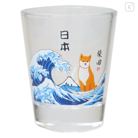 Japan Shibata-san Shot Glass - The Great Wave off Kanagawa - 1