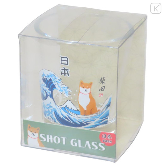Japan Shibata-san Shot Glass - The Great Wave off Kanagawa - 3