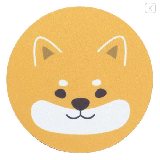 Japan Shibata-san Rubber Coaster - Close-up Dog - 1