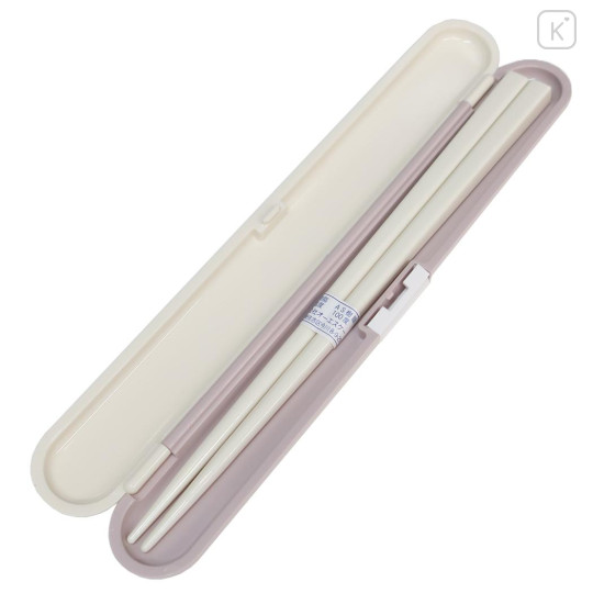 Japan Moomin Chopsticks 18cm with Case - Little My : Orange Flower Bird - 2