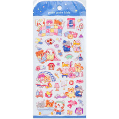 Japan Mind Wave Clear Sticker - Pote Pote Kids Animal Friends Overnight Party