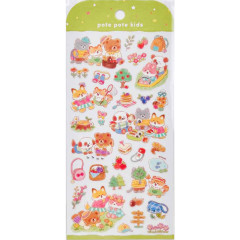 Japan Mind Wave Clear Sticker - Pote Pote Kids Animal Friends Picnic