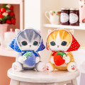 Japan Mofusand Plush Toy - Mofusand Merci Strawberry Fruit Cat Red - 3