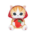 Japan Mofusand Plush Toy - Mofusand Merci Strawberry Fruit Cat Red - 6