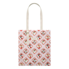 Japan Mofusand Flat Tote Bag - Mofusand Merci Strawberry Fruit Cat Pink