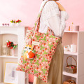 Japan Mofusand Flat Tote Bag - Mofusand Merci Strawberry Fruit Cat Red - 2