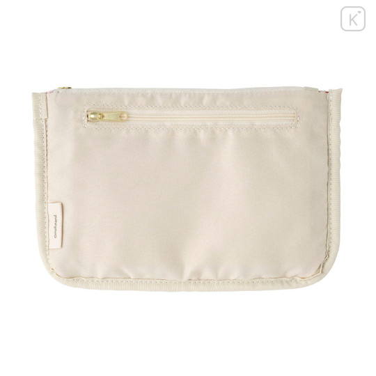 Japan Mofusand Frill Cosmetic Pouch - Mofusand Merci Strawberry Fruit Cat Pink - 6