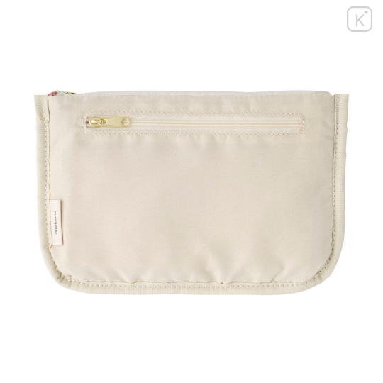 Japan Mofusand Frill Cosmetic Pouch - Mofusand Merci Strawberry Fruit Cat Red - 6