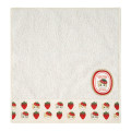 Japan Mofusand Mini Towel Jacquard Handkerchief - Mofusand Merci Strawberry Fruit Cat Oval - 1