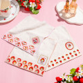 Japan Mofusand Mini Towel Jacquard Handkerchief - Mofusand Merci Strawberry Fruit Cat Oval - 2