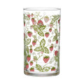 Japan Mofusand Glass Tumbler - Mofusand Merci Strawberry Fruit Cat Red - 3