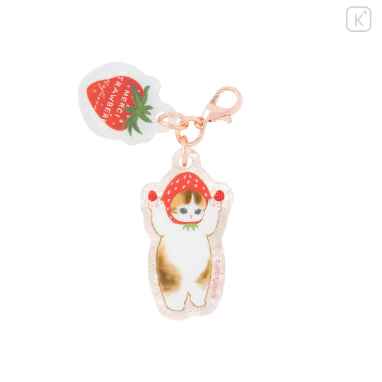 Japan Mofusand Secret Mini Acrylic Charm - Mofusand Merci Strawberry Fruit Cat Blind Box - 7