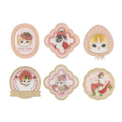 Japan Mofusand Secret Pin Badge - Mofusand Merci Strawberry Fruit Cat Blind Box