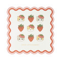 Japan Mofusand Postcard - Mofusand Merci Strawberry Fruit Cat Hat - 3