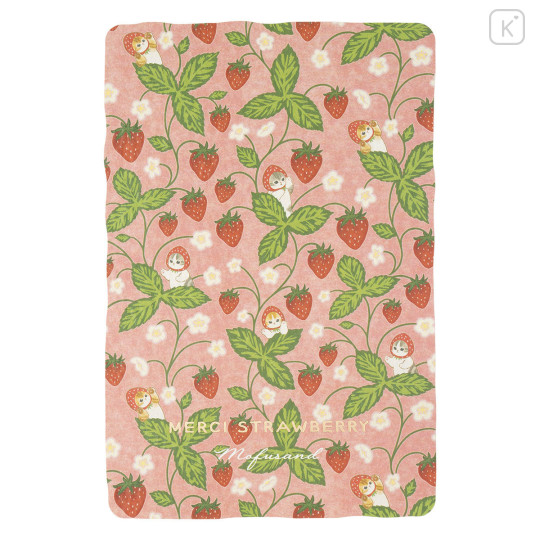 Japan Mofusand Postcard - Mofusand Merci Strawberry Fruit Cat Pink - 3