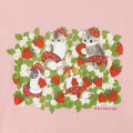 Japan Mofusand T-shirt (M) - Mofusand Merci Strawberry Fruit Cat Pink - 6