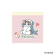 Japan Mofusand Square Memo Pad - Chibi Shark Cat Nyan Pink