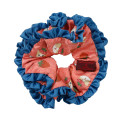 Japan Mofusand Hair Scrunchie - Mofusand Merci Strawberry Fruit Cat Gingham Navy Red - 1