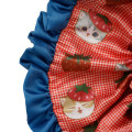 Japan Mofusand Hair Scrunchie - Mofusand Merci Strawberry Fruit Cat Gingham Navy Red - 4