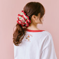 Japan Mofusand Hair Scrunchie - Mofusand Merci Strawberry Fruit Cat Gingham Red - 3
