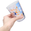 Japan Moomin Clear Plastic Tumbler - Little My : Orange Flower Bird - 2