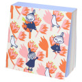 Japan Moomin Square Memo Pad - Little My : Orange Flower Bird - 1