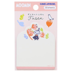 Japan Moomin Die-cut Sticky Notes - Little My : Orange Flower Bird