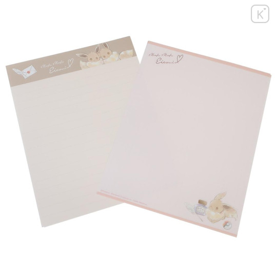 Japan Pokemon Volume Up Letter Envelope Set - Eevee : Mofu Love - 2