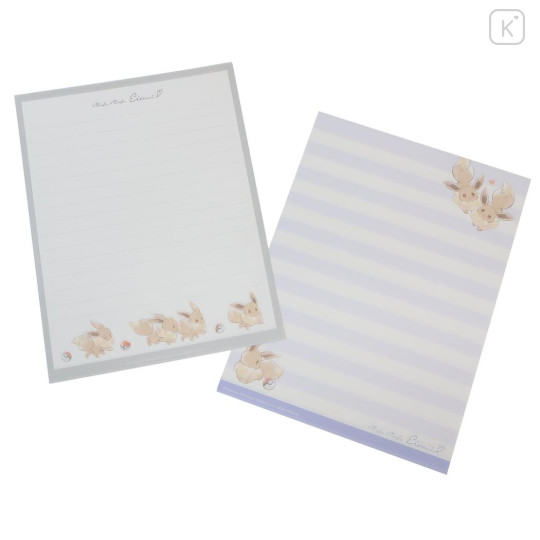 Japan Pokemon Volume Up Letter Envelope Set - Eevee : Mofu Love - 3