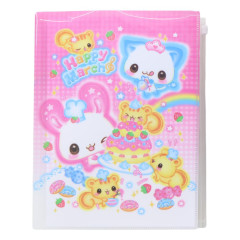 Japan Kamio 6+1 Pockets A4 Clear File Holder - Happy March Cat & Rabbit : Heisei Retro Pink