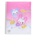 Japan Kamio 6+1 Pockets A4 Clear File Holder - Happy March Cat & Rabbit : Heisei Retro Pink - 2