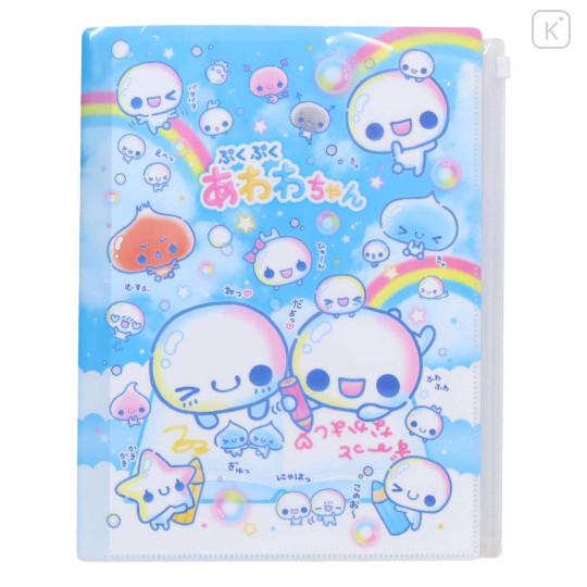 Japan Kamio 6+1 Pockets A4 Clear File Holder - Pukupuku Awawa-chan : Heisei Retro - 1