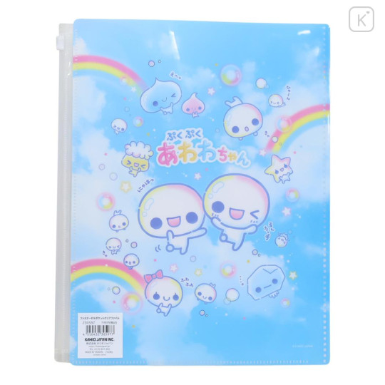 Japan Kamio 6+1 Pockets A4 Clear File Holder - Pukupuku Awawa-chan : Heisei Retro - 2