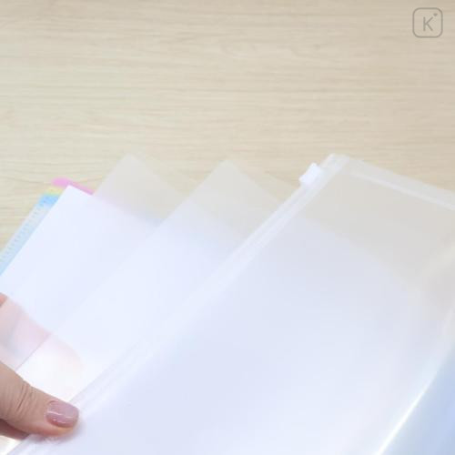 Japan Kamio 6+1 Pockets A4 Clear File Holder - Pukupuku Awawa-chan : Heisei Retro - 4