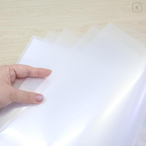 Japan Kamio 10 Pockets A4 Clear Holder - Pukupuku Awawa-chan : Heisei Retro - 4