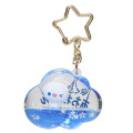 Japan Kamio Floating Keychain - Pukupuku Awawa-chan Wink : Cloud Blue Star Heisei Retro - 1