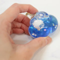 Japan Kamio Floating Keychain - Pukupuku Awawa-chan Wink : Cloud Blue Star Heisei Retro - 2
